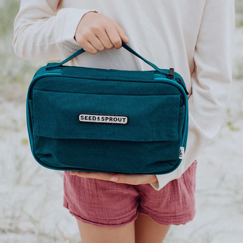 Insulated Mini CrunchCase™ Lunch Bag in Forest by Seed & Sprout