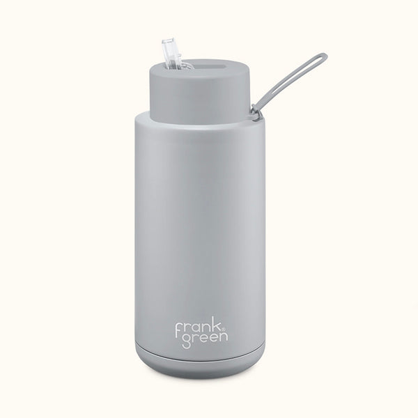 Frank Green Ceramic Reusable Bottle 34oz 1000ml W Strap And Straw The Panton Store