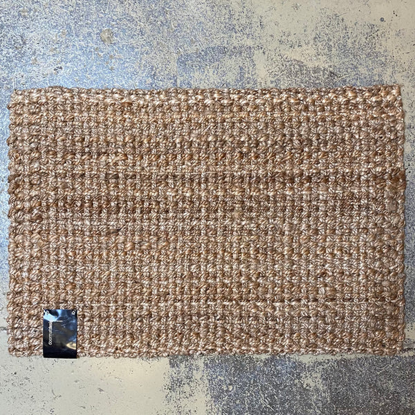 Panama Jute Mat w Latex Backing Natural 60cmx 90cm The Panton Store