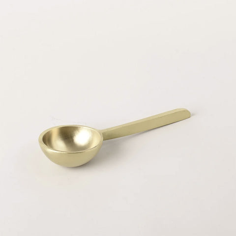 Brass Round Cup Coffee Spoon 14cm