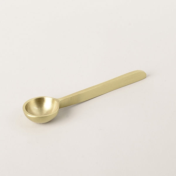 Brass Round Cup Sugar Spoon 11cm