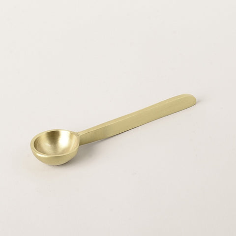 Brass Round Cup Sugar Spoon 11cm