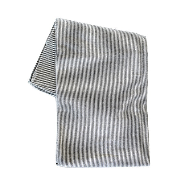 Raine & Humble Pin Stripe Tablecloth Slate