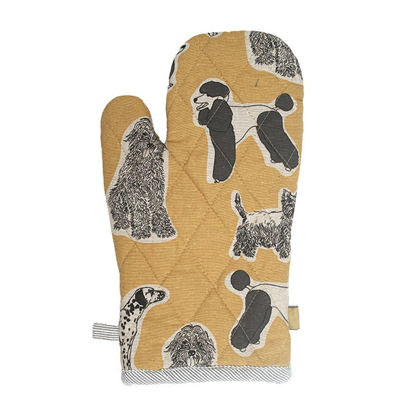 Woof Single Oven Glove in Yellow Sunset by Raine & Humble