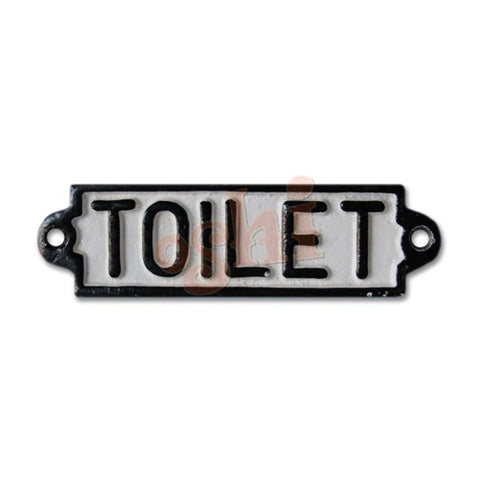 Toilet Cast Iron Sign