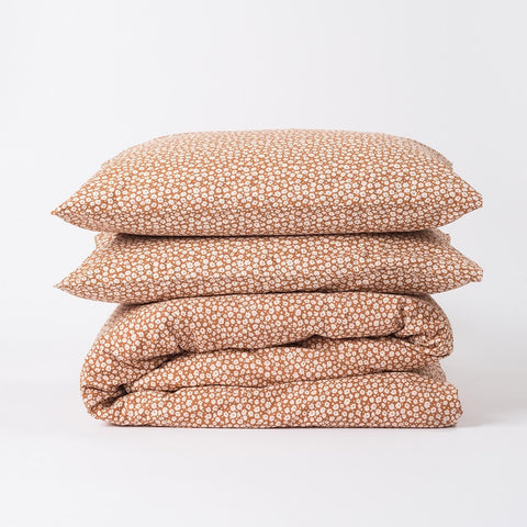 Citta Forget Me Not Organic Cotton Duvet Cover - Queen