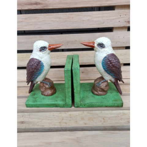 Cast Iron Kookaburra Bookends - Pair