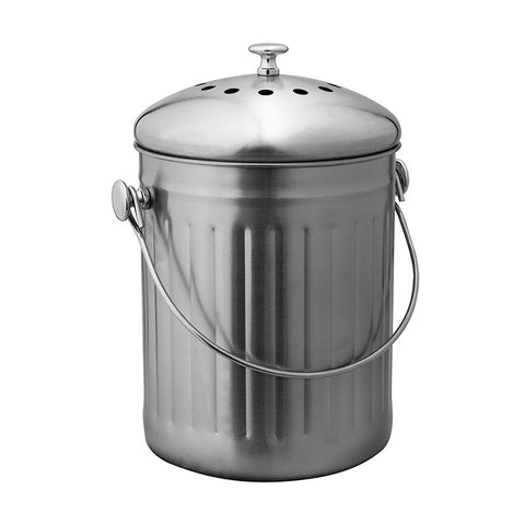Avanti Stainless Steel Kitchen Compost Bin 5L