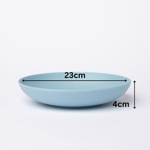 Charcoal Bamboo Flat Bowl 23cm