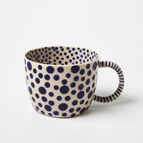 Jones & Co Chino Mug Navy Spot
