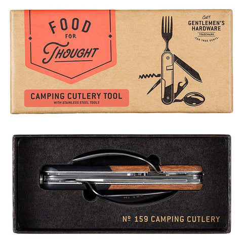 Gentlemen's Hardware Camping Cutlery Tool, Wood