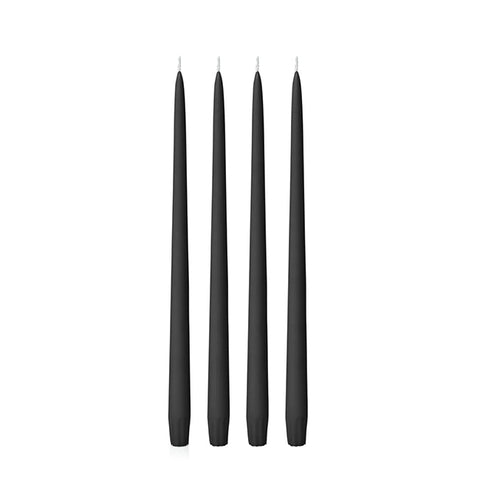Hueseeka Taper Candle (Pack of 4) Black