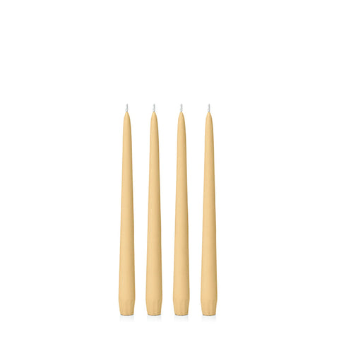 Hueseeka Taper Candle (Pack of 4)  Gold