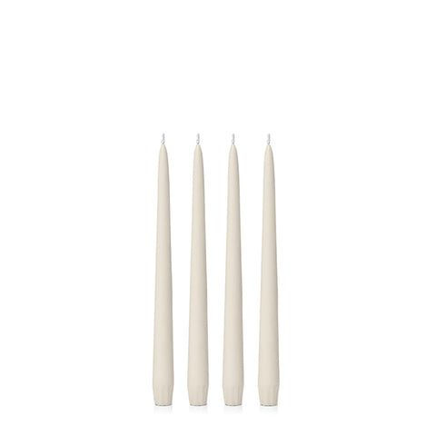 Hueseeka Eco Taper Candle (Pack of 4) Ivory