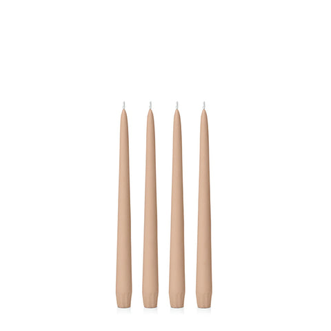 Hueseeka Taper Candle (Pack of 4) Latte