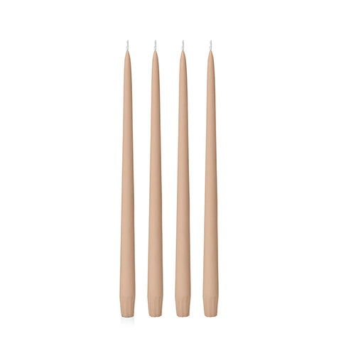 Hueseeka Taper Candle (Pack of 4) Latte
