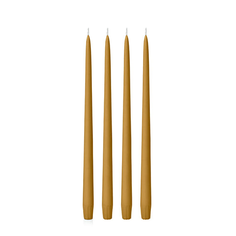 Moreton Eco Taper Candle (Pack of 4) Mustard