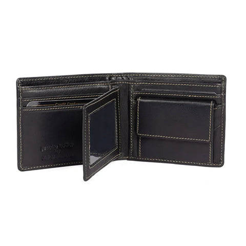 Toora Leather Wallet in Black by JLP Melbourne