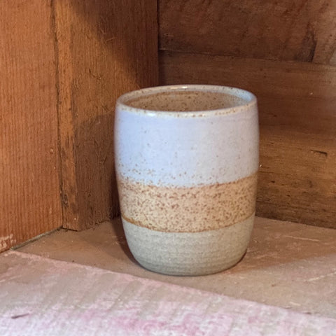 Shelley Panton Hand-Thrown Studio Pottery Cup Sky/Blush