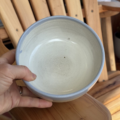Shelley Panton Handmade Pottery Bowl Sky/White