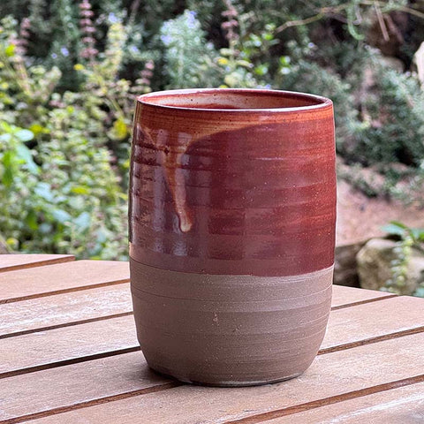 Shelley Panton Pottery Cup Red Clay - Shino