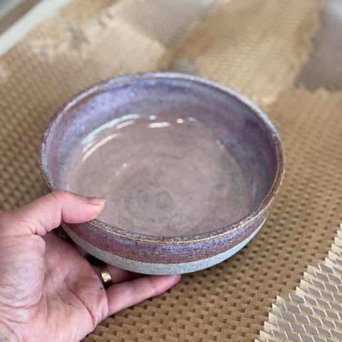 Shelley Panton Hand-Thrown Studio Pottery Bowl Rockmelon Speckle
