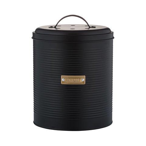 Typhoon Living Compost Caddy - Black