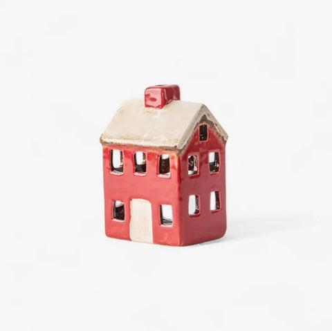Alsace Petite Tea Light Chalet Red Cream