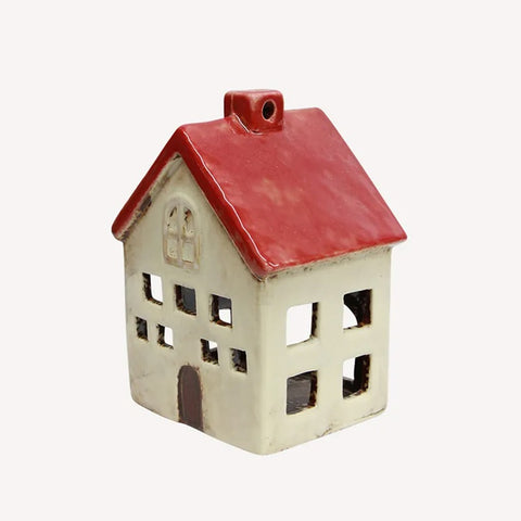 Alsace Tea Light Villa Red White