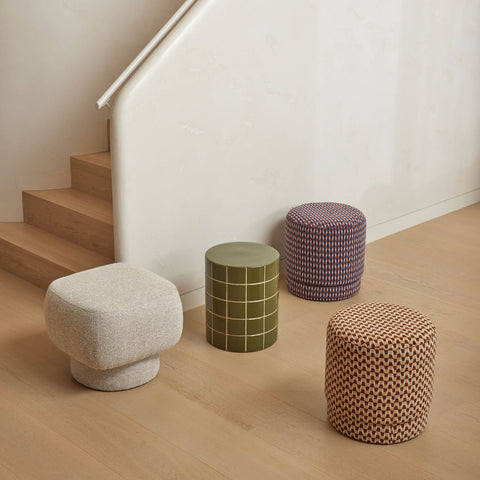 Amalfi Clark Stool Brown & Mustard
