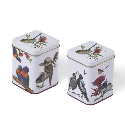 Australian Wildlife Bird Square Tin by Tinco