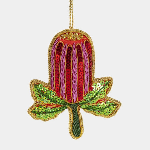 Banksia Beauty Sequin Hanging Decoration