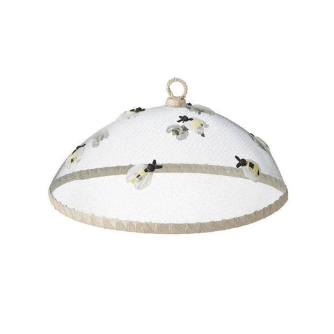 Bee Mesh Food Cover in Beige by Coast to Coast on a white background