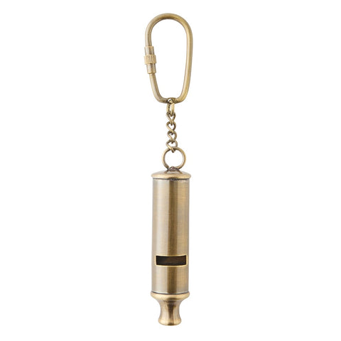 Brass Whistle Keyring