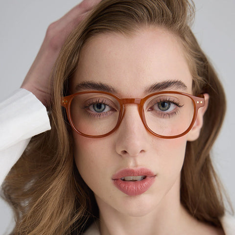 Captivated Eyewear Noah Reading Glasses - Amber