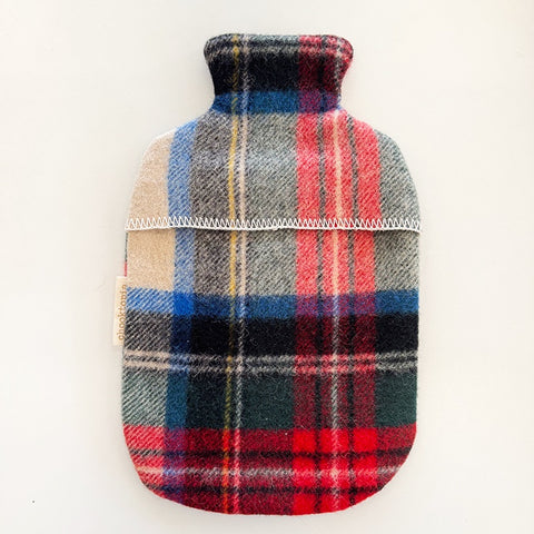 Chooktopia Wool Hot Water Bottle Cover - Red Check