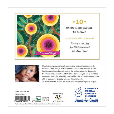 Christmas Card Pack 10 | Charity CMRI | Merry and Bright