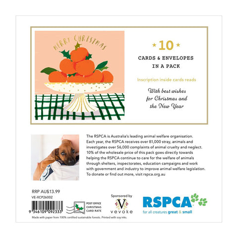 Christmas Card Pack 10 | Charity RSPCA | Bowl of Delights