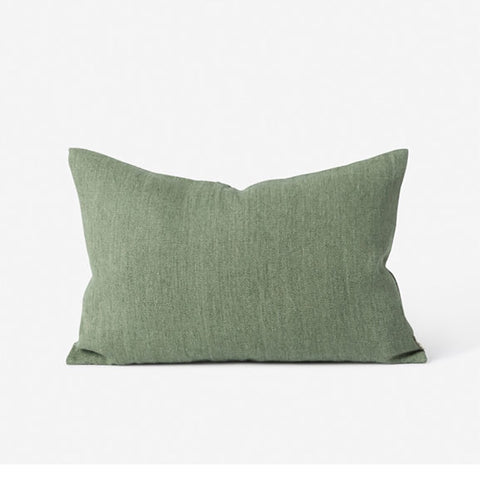 Citta Linen Jute Cushion Pea 40cm x 60cm