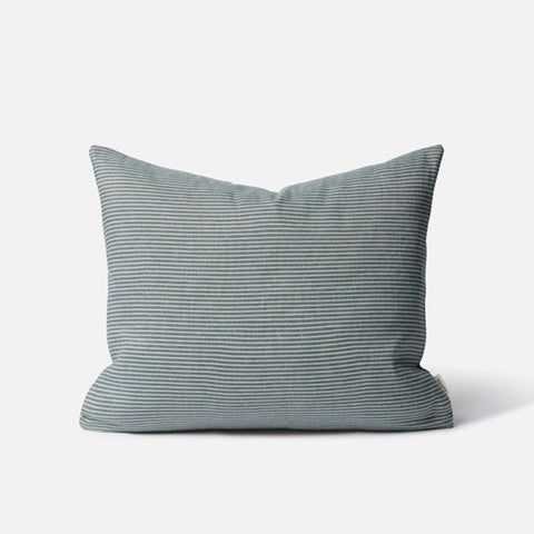 Citta Reversible Pinstripe Cushion 50cm x40cm | Cod + Coconut