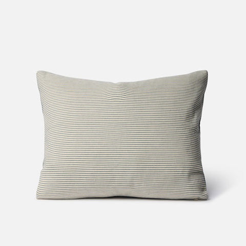 Striped cushion on a white background