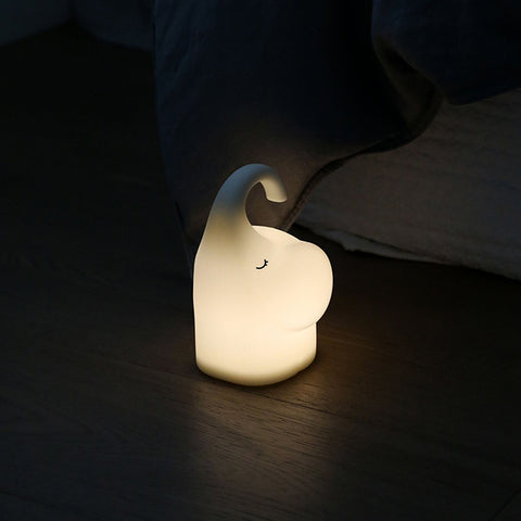 DESIGNSTUFF Elephant Night Lamp White