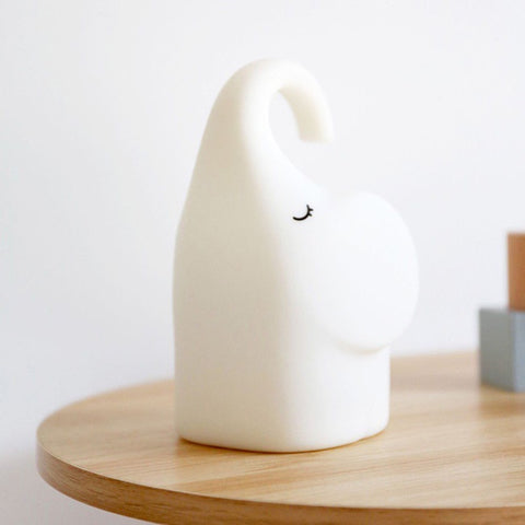 DESIGNSTUFF Elephant Night Lamp White