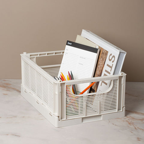 DESIGNSTUFF Linear Collapsible Crate Chalk Set Of Two