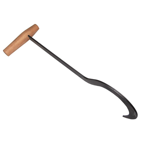 DeWit Straw Hook - Right Handed w Wood Handle