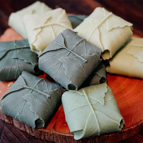 Dindi Naturals Wrapped Leaf Soap