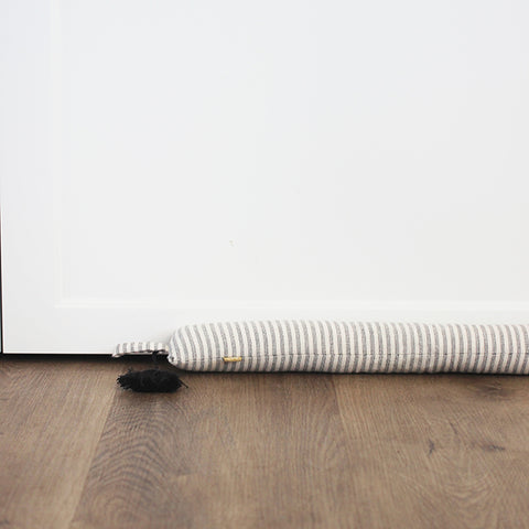 90cm Draught Stopper Slim in Manor Stripe by Raine & Humble