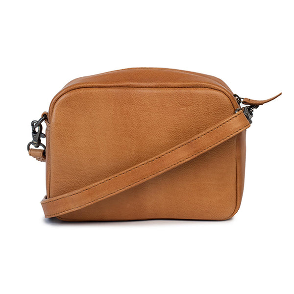 Dusky Robin Head In The Clouds Leather Bag | Tan - The Panton Store