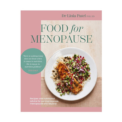 Book cover Food For Menopause by Dr Linia Patel