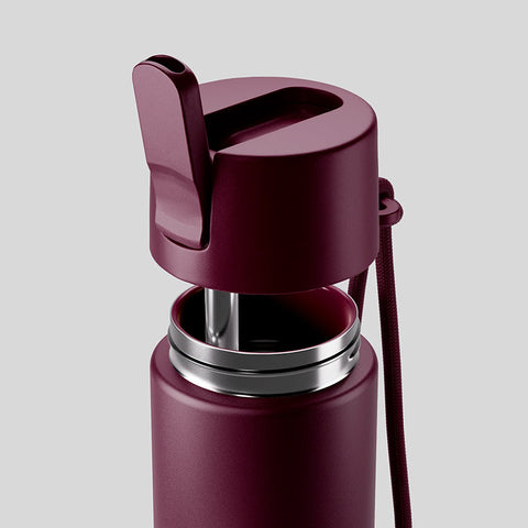 Fressko Move Flip Sip Drink Bottle | Ceramic | 660ml | Pinot